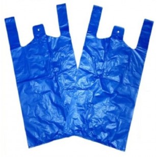 Jumbo Plastic BAGS STRONG XL VEST CARRIER BAGS 13''X19''X24  200 PCS